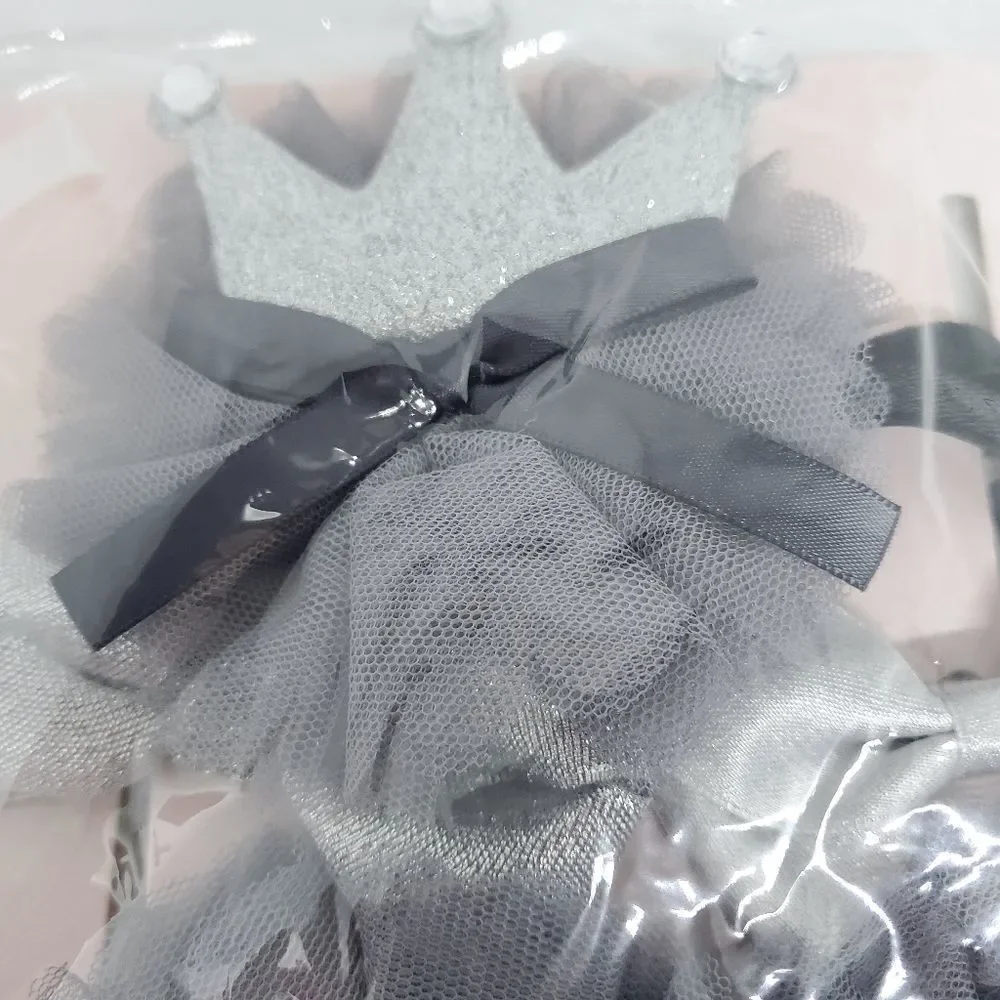 NIB Chicbaby Gray & Silver Hair Accessories & Sock